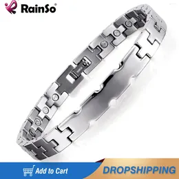 Charm Bracelets Rainso Magnet Bracelet Bangles For Women Health Hologram Men Friendship Luxury Jewellery Male Classic Wristband