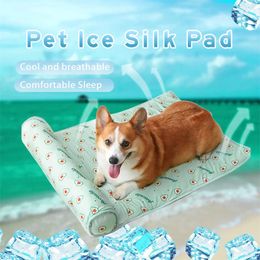 Summer Cooling Pet Cat Bed Cushion Ice Pad Dog Sleeping Square Mat For Puppy Dogs Cats Pet Kennel Top Quality Cool Cold 2024 240423