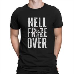 Men's T-Shirts Funny High Quty Gift Idea Hell Froze Over Men TShirt CM Punk Professional Wrestler O-Neck Top T-shirt T240425