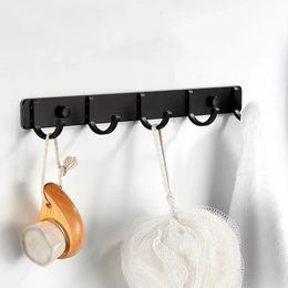Clothes Coat Hat Towel Hanger Bathroom Organiser Rack Hook Living Room Door Back Hooks Simple Storage To Save Space 240428