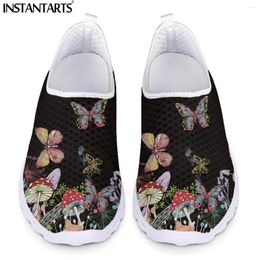 Casual Shoes INSTANTARTS Mushroom With Butterfly Autumn For Girls Air Mesh Sneaker Women Running Walk Footwear Zapatos De Mujer