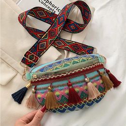 Waist Bags Simple Portable Crossbody All-match Handbag Geometric Fringe Large Capacity Bag Women Bohemian Shoulder