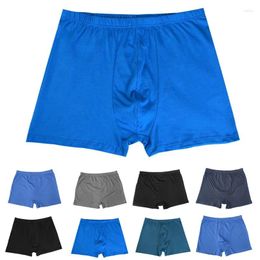 Underpants Mens Boxers Underwear Men Cotton Male Panties Breathable Solid Comfortable Shorts Plus Size L-8XL