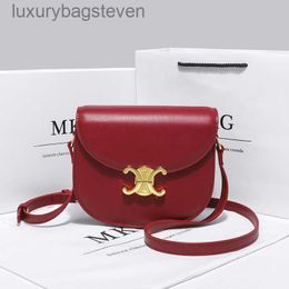High Level Original Cellin Designer Bags Saddle Bag New Trendy Black Gold Red Shoulder Crossbody Bag for Women with Brand Logo