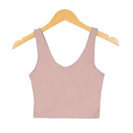 Camisoles Tanks Ll Align Tank Top U Bra Yoga Outfit Women Summer Y T Shirt Solid Crop Tops Sleeveless Fashion Vest Female Running Ling Otzl9