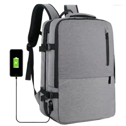 Backpack Multifunctional Men External USB Short Section School Bag For Boys Waterproof Laptop Bags Large Capacity Travel