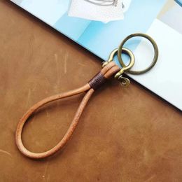 Keychains Keychain Auto Woven Rope DIY Bag Pendant Key Chain Holder Car Trinket Keyring For Men Women Gift Jewellery
