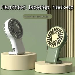 New Mini Handheld Small Fan Portable Portable Silent Office Desk Student On Dormitory USB Charging Outdoor Hand Holding Fan