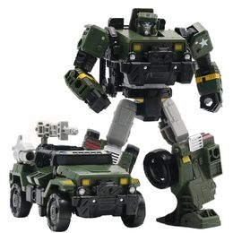 BMB Tank Robot Model Transformation Toys Car Truck Anime 20cm Action Figure Black Manba Gift Boy Kids KO H6002-9 240422