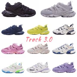 track 3.0 top designer sneakers luxury brand triple s platform trainer shoes men women nylon print platform shoes black white pink blue orange yellow daily outfit