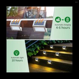 Wall Lamp Outdoor Solar Deck Lights Step IP65 Waterproof LED Perimeter