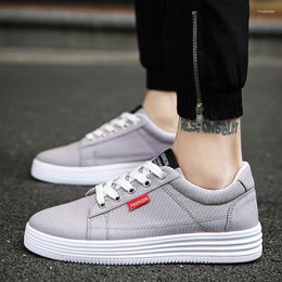 Casual Shoes Men Shoe Thick Soles Raised Height Canvas Skateboard Youth Sport Vulcanize Platform Zapatilla