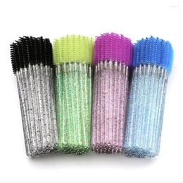 False Eyelashes Disposable Eyelash Brush 50pcs Extension Eyebrow Mascara Wands Applicator Spoolers Eye Lashes Cosmetic Makeup