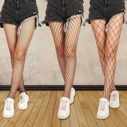 Women Long Sexy Hollow Out Fishnet Stockings Pantyhose Black High Waist Stocking Tights Panty Lingerie Quality 240424