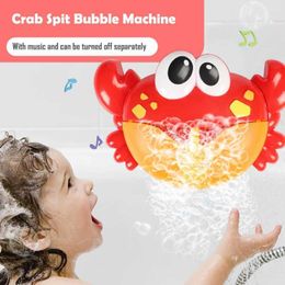 Baby Bath Toys Cute Electric Crab Frag Bubble Machine Toy Toddler Bathroom Beach Cartoon Octopus Ocean Life Childrens Toys