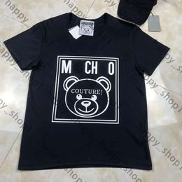 Moschinno Designer t shirt Bear Graphic Tess Womens Cute Pattern Tops Summer T Shirts Top Quality Couple T-shirts Designer T Shirts Casual Loose Sweatshirts 810