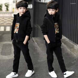 Clothing Sets Children Set Autumn Winter Boys Clothes Christmas Costume Outfit 4-8Y Suit Embroidery