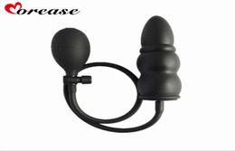 Morease Inflatable Expandable Butt Plug With Pump Adult Products Silicone Sex Toys for Women Men Anal Dilator Massager Y18928039392403