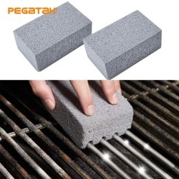 Grills BBQ Grill Cleaning Brick Block Barbecue Cleaning Stone Racks Stains Grease Cleaner BBQ Tools Oil Stain Cleaning