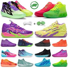 2024 1.0 2.0 3.0 Men Basketball Shoes Designer Sneaker Rick and Morty Spark Toxic Iridescent Whispers Blue Hive Multi-Color Fire Red White Man Trainers Sports Sneakers