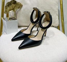 sandali a spillo per donne gianvito rossi designer di lusso zip scarpe ad alto tacco di tacco alto genuino in pelle vera alla moda confortevole1058362962