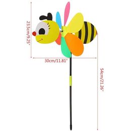 Garden Decorations Hot New 3D Large Animal Bee Windmill Wind Spinner Whirligig Yard Garden Decor