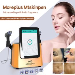Fractional RF Microneedle Machine 5 Tips Micro Needle Face Lifting Radio Frequency Skin Tightening Wrinkle Removal Anti Ageing Scar Remover Equipment