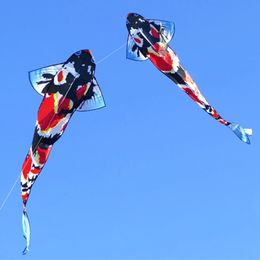 fish kite flying for children kite string line toys for kids nylon kite parachute weifang kite factory ikite 240419