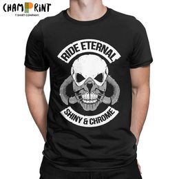 Men's T-Shirts Men Ride Eternal T Shirts Mad Max Fury Road 100% Cotton Clothes Funny Short Slve O Neck Ts Printed T-Shirt T240425