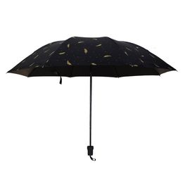 Sun umbrella, rain and sunshine, women's sun protection, UV protection, black glue, sun protection, umbrella folding