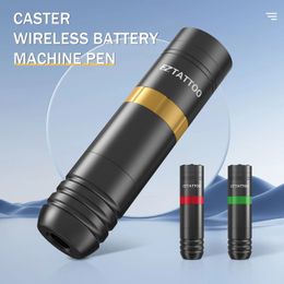 EZ Caster Wireless Cartridge Tattoo Machine pen Rotaty Battery Pen with Portable Power Pack 1500mAh LED Digital Display 240415