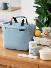 Storage Bags Lunch Box Handbag Waterproof Oil-Proof Fashion Office Worker Student With Rice Aluminium Foil Bento Bag Thermal