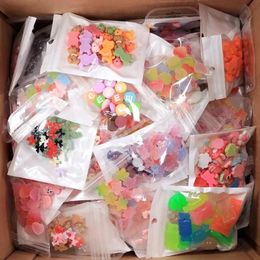 3D Colourful Mixed Ranbom Resin Nail Art Charms Kawaii Candy Heart Bear Design Nail Decoration DIY Manicure Accessories Supplies 240415
