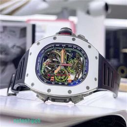 Luxury Wristwatches RM Mechanical Automatic Watch Sports Watch RM5002 White Ceramic Cabin Limited Edition Mens Fashion Leisure Business Mechanical Watch hand N
