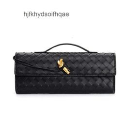 Purse Bags Buckle Long Andiamo Venetas Woven Shoulder Baguett Handle Bag Single Fashion Clutch bottegs Luxury 2024 Lady Cross Hardware Stick New Lock Women QTRI