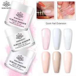 Liquids BORN PRETTY Acrylic Powder 30/10g Clear White Pink Acrylic Nail Professional Polymer for French Nail Extension No Need Lamp Cure