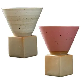 Coffee Pots Mug Handmade Oriental Culture Tea Cup Rough Pottery For Home Shop Cafe Travel El