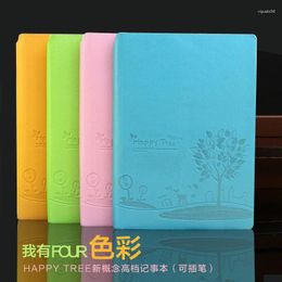 High - Grade Leather Cover Business Notebook Waterproof Can Be Inserted Into The Creative Stationery Shop In South Korea