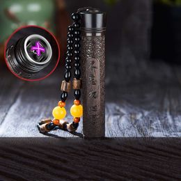 Black Tech Ebony Automatic Blackout Usb Lighter Airflow Sense Engraving Cigarette Lighter