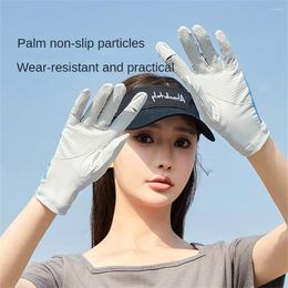 Cycling Gloves Sunshade Ice Silk Fabric Touch Screen Design Light And Soft Skin Feeling Efficient Sunscreen Comfortable To Wear