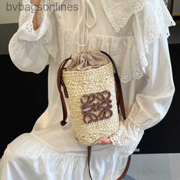 High Quality Original Designer Bags for Loeweelry French Woven Straw Bag Womens Handmade Handwoven Bag Shoulder Vine Woven Straw Bag Beach with Brand Logo