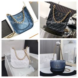 10A High Quality Designer Bag Crossbody Bag New Sequin Bag Brand mirror Women's Bag Chain Bag Single Shoulder Bag hobo Wallet delivery Wash gradient denim orchid