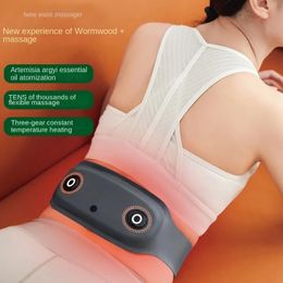 Essential Oil Atomization Waist Massage Instrument Pulse Massage Belt Heating Warming Device 240426