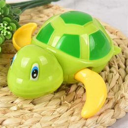 Baby Bath Toys Swim Turtle Tortoise Water Toy Clockwork Bright Colors Baby Bath Toys Pool Party Cute Cartoon Wind Up Animal Tortoise