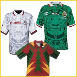 1998 MEXICO RETRO BLANCO Hernandez Blanco Campos Soccer Jerseys Uniforms HOME Goalkeeper 1994 Football Jerseys Shirt Camiseta Futbol 215