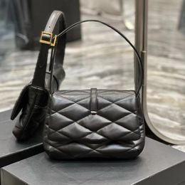 10A Mirror Quality Designer Quilted Flap Hobo Bag 24cm Womens Genuine Leather Black Purse Luxury Lady Clutch Handbags Vintage Style Fashion Shoulder Bag With Box