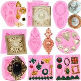 Moulds Jewellery Gem Diamond Silicone Mould Fondant Cake Decorating Tools Cupcake Chocolate Candy Epoxy Resin Moulds DIY Baking Accessories