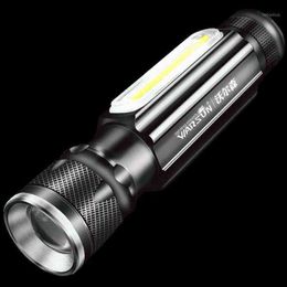 Original Flashlights Torches Defence Rechargeable Camping Outdoor Remote Spearfishing Tourch Light Powerful Taschenlampe Portable Lighting