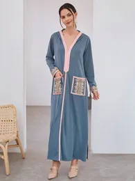 Ethnic Clothing Eid Djellaba Appliques Abayas For Women Muslim Hooded Party Dress Marocain Kaftan Dubai Turkey Abaya Islamic Jalabiya Arab
