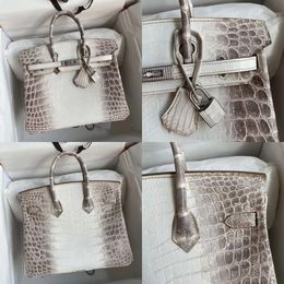 Designers Women Bags 2021 Handbags Crossbody Full Leather Sier Diamond Buckle Imported Nile Crocodile Fashion High Quality Hand Ed Original Quality